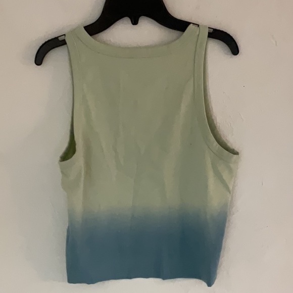 Sale! American Eagle Outfitters Ombre Tank Top, Size XS, Mint/Teal - Picture 2 of 5